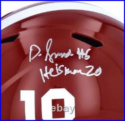 Autographed Devonta Smith Alabama Helmet