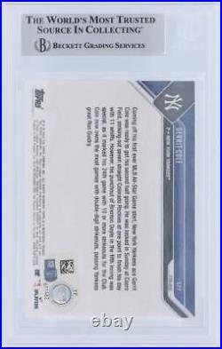 Autographed Gerrit Cole Yankees Baseball Slabbed Card Item#13101867 COA