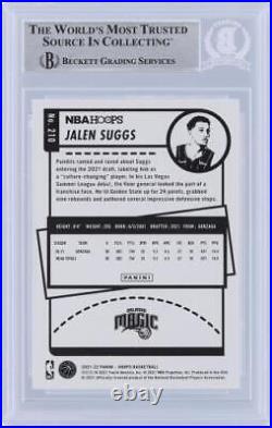 Autographed Jalen Suggs Magic Basketball Slabbed Card