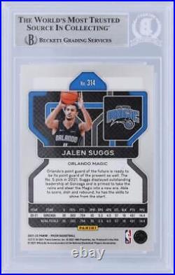 Autographed Jalen Suggs Magic Basketball Slabbed Rookie Card