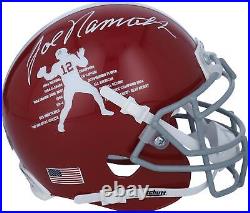 Autographed Joe Namath Alabama Mini Helmet