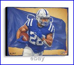 Autographed Jonathan Taylor Colts 20x24 Art