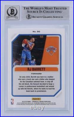 Autographed RJ Barrett Knicks Basketball Slabbed Rookie Card