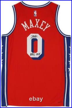 Autographed Tyrese Maxey 76ers Jersey