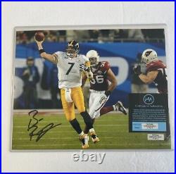 Ben Roethlisberger Pittsburg Steelers Signed Autographed 8X10 Photo with COA