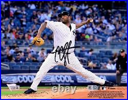 CC Sabathia New York Yankees Autographed 8 x 10 Pitching Photograph