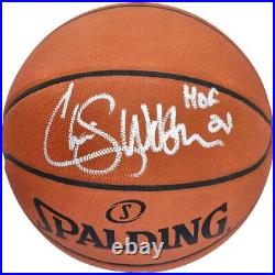 CHRIS WEBBER Autographed HOF 21 Kings Authentic Spalding Basketball FANATICS