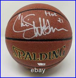 CHRIS WEBBER Autographed HOF 21 Sacramento Kings Spalding Basketball FANATICS