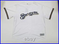 CHRISTIAN YELICH Autographed 18 NL MVP Cool Base White Brewers Jersey STEINER