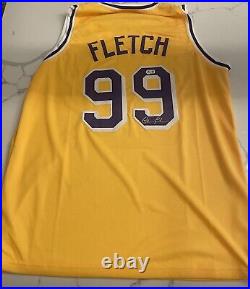 Chevy Chase Signed Autographed Fletch Los Angeles Yellow Jersey Beckett BAS COA