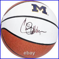 Chris Webber Michigan Wolverines Autographed White Panel Basketball