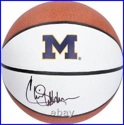 Chris Webber Michigan Wolverines Autographed White Panel Basketball