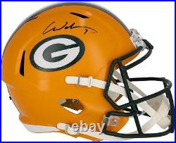 Christian Watson Green Bay Packers Autographed Riddell Speed Replica Helmet