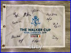 Collection Of Autographed Golf Flags