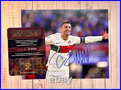 Cristiano Ronaldo Signed 8x10 (Portugal FIFA Soccer) Original Autograph withCOA