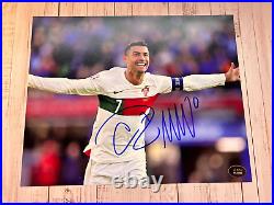 Cristiano Ronaldo Signed 8x10 (Portugal FIFA Soccer) Original Autograph withCOA