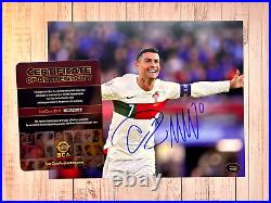 Cristiano Ronaldo Signed 8x10 (Portugal FIFA Soccer) Original Autograph withCOA