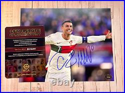 Cristiano Ronaldo Signed 8x10 (Portugal FIFA Soccer) Original Autograph withCOA