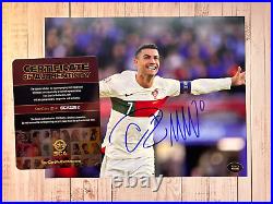 Cristiano Ronaldo Signed 8x10 (Portugal FIFA Soccer) Original Autograph withCOA