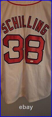 Curt Schilling Boston Red Sox Autographed Jersey JSA COA