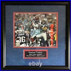 David Tyree autographed signed inscribed 8x10 photo NFL New York Giants JSA COA