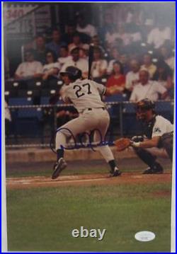 Derek Jeter Signed 8x12 Photo JSA XX71287