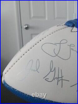 Detroit Lions Autographed Football. Jared Goff, D. Swift. 2021 Full Roster. NFL