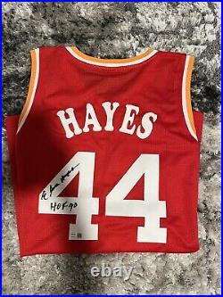 Elvin Hayes Autographed Jersey. 1st Pick In The 1968 Draft