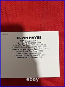 Elvin Hayes Autographed Jersey. 1st Pick In The 1968 Draft