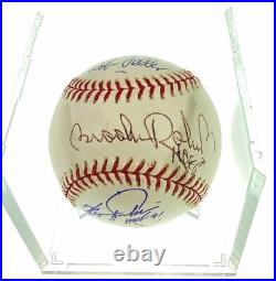 FERGIE JENKINS/BOB FELLER/ROBIN YOUNT/BROOKS ROBINSON Autographed Baseball NoCOA