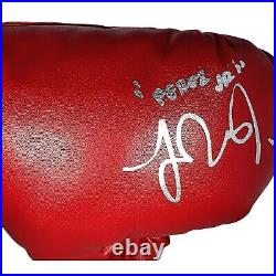 Fernando Vargas Jr Signed Everlast Red Boxing Glove Beckett Boxer Authentic Auto