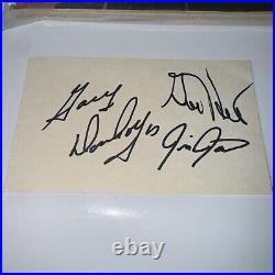 Gene Hart, JJ, Gary Dornhoefer Rare Autographed Cut Auto All 3 Signed FLYERS