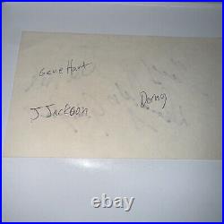 Gene Hart, JJ, Gary Dornhoefer Rare Autographed Cut Auto All 3 Signed FLYERS