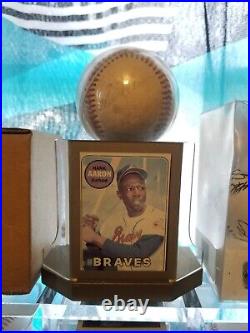 Hank aaron autographed baseball