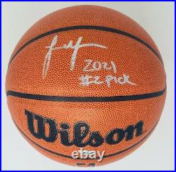 JALEN GREEN Autographed Houston Rockets 2021 #2 Pick Basketball FANATICS