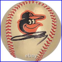 Jackson Holliday Baltimore Orioles Autographed Gold Baseball
