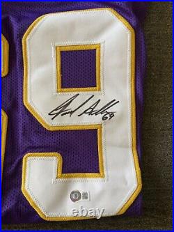 Jared Allen Authentic Signed Purple Pro Style Jersey Autographed BAS Witnessed