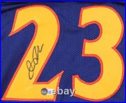 Jason Richardson Autographed Golden State Warriors Custom Jersey Beckett Coa