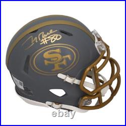 Jerry Rice Autographed San Francisco 49ers Mini Slate Speed Helmet Fanatics