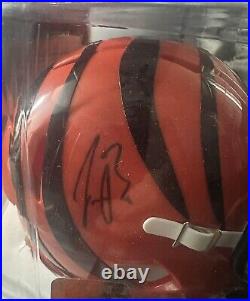 Joe Burrow Autographed Signed Mini Helmet Fanatics COA