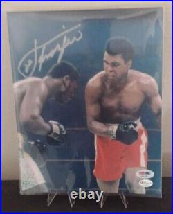 Joe Frazier Smoking Joe 8x10 Autographed Photo With Muhammad Ali PSA/DNA