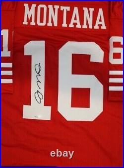 Joe Montana Signed Autographed San Francisco 49ers Custom Jersey HOF TriStar