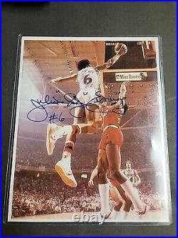 Julius Erving Autographed 8x10 Photo