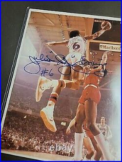 Julius Erving Autographed 8x10 Photo