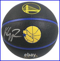 KLAY THOMPSON Autographed Warriors 2021 City Edition Wilson Basketball FANATICS