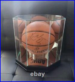 Kobe Bryant Autographed NBA Basketball With Display Case Signed Spalding Auto