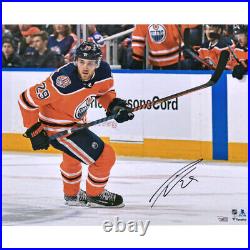 LEON DRAISAITL Autographed Edmonton Oilers 16 x 20 Photograph FANATICS