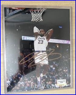LeBron James Lakers Signed 8.5x11 Photo Autograph With COA