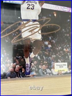LeBron James Lakers Signed 8.5x11 Photo Autograph With COA