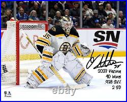 Linus Ullmark Bruins 16x20 Sports Memorabilia